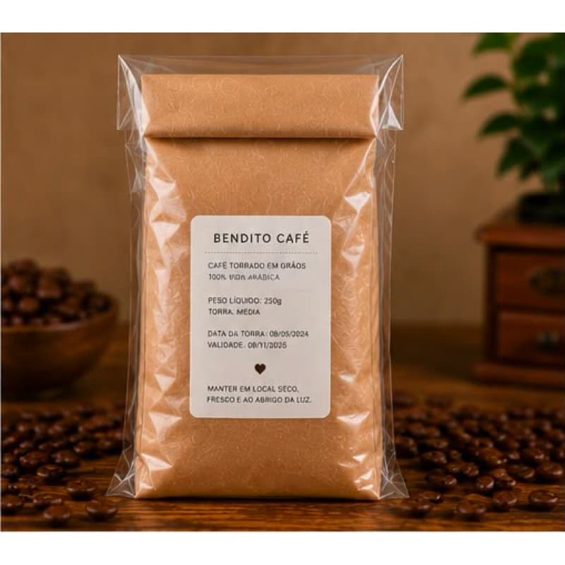 Café 100% Arábica em Grãos Torra Média Especial Gourmet Aroma Intenso Sabor Equilibrado