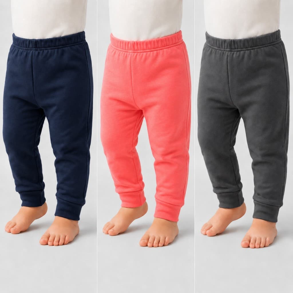 Kit 3 ou 5 Calças Bebe Menino Menina Algodao RN ao GG Para Recem-Nascido Roupa De Bebe Enxoval