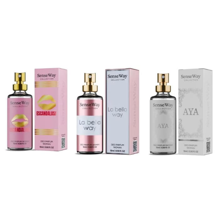 Sense Way Collection Feminina - 15ml Deo Parfum de Alta Fixação Perfume Importado para Viagens e Bolsa