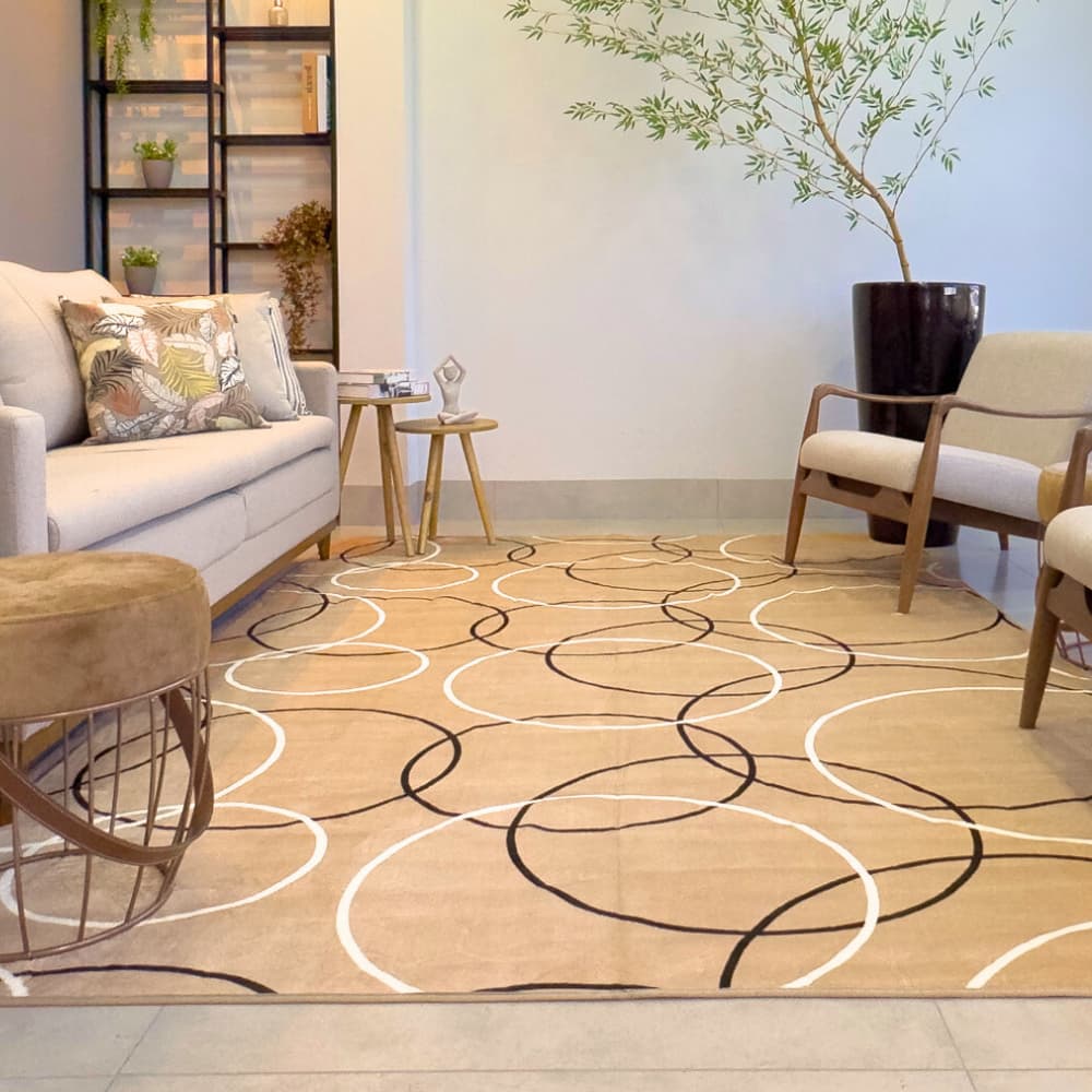 Tapete Para Sala 300x200 Pelo Baixo Aveludado Moderno Macio Base Antiderrapante