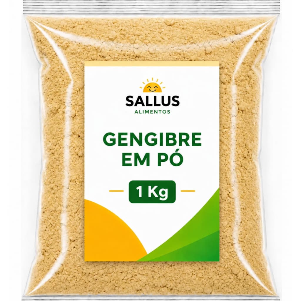 Gengibre em Pó 100% Puro Natural Premium Sem Glúten Para Chá Temperos e Receitas