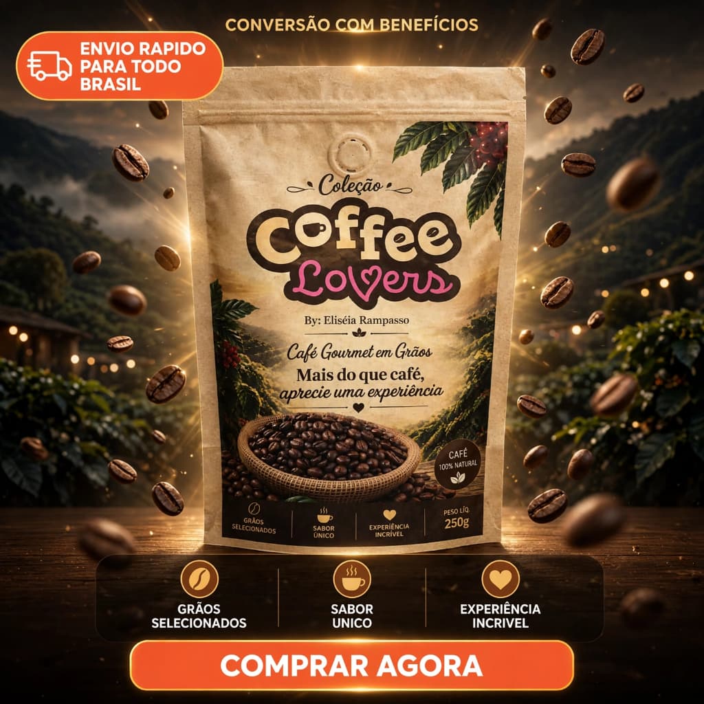 Café Gourmet em Grãos 250g - Coleção Coffee Lovers - Três Grãos - 100% Natural e Grãos Selecionados