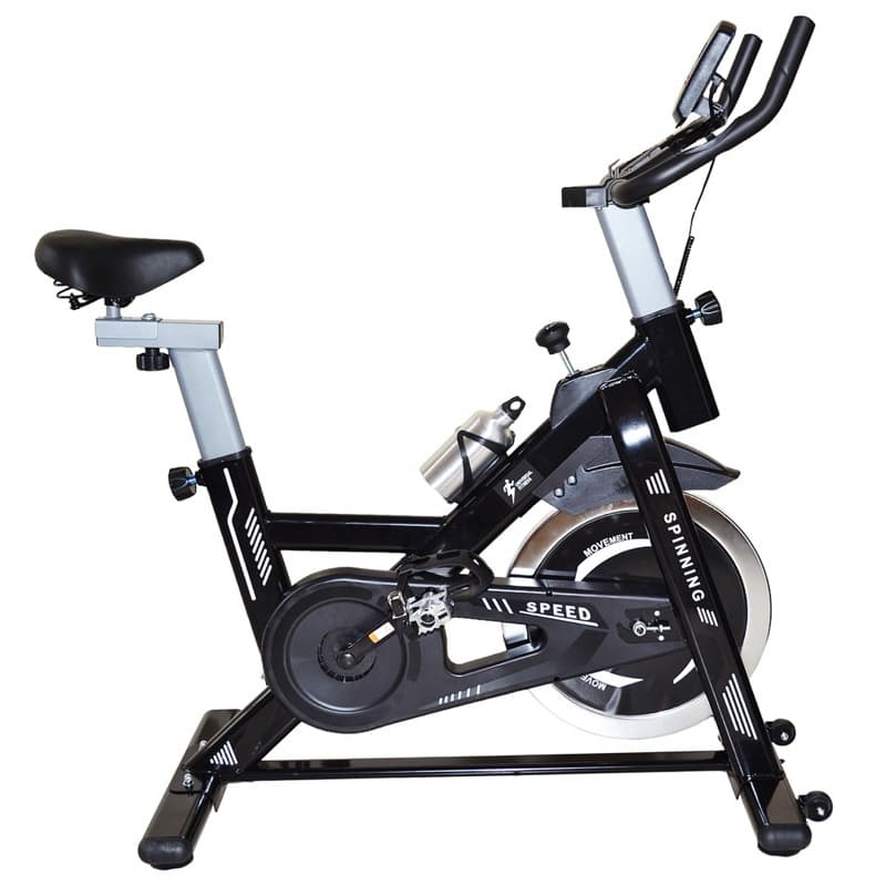 Bicicleta Spinning Ergométrica Com Roda De Inércia De 13kg Fitness Premium Preto