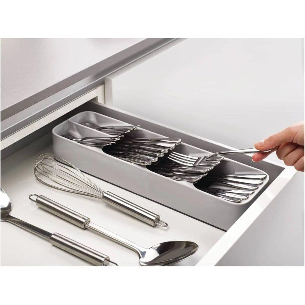 Organizador de Talheres Porta Utensílios com Divisórias para Gavetas Bancadas - Cozinha Moderno Multiuso Prático