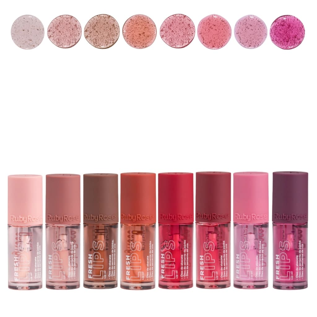 Lip Oil Labial Fresh Lips Hidratante Ruby Rose Cores Lindas