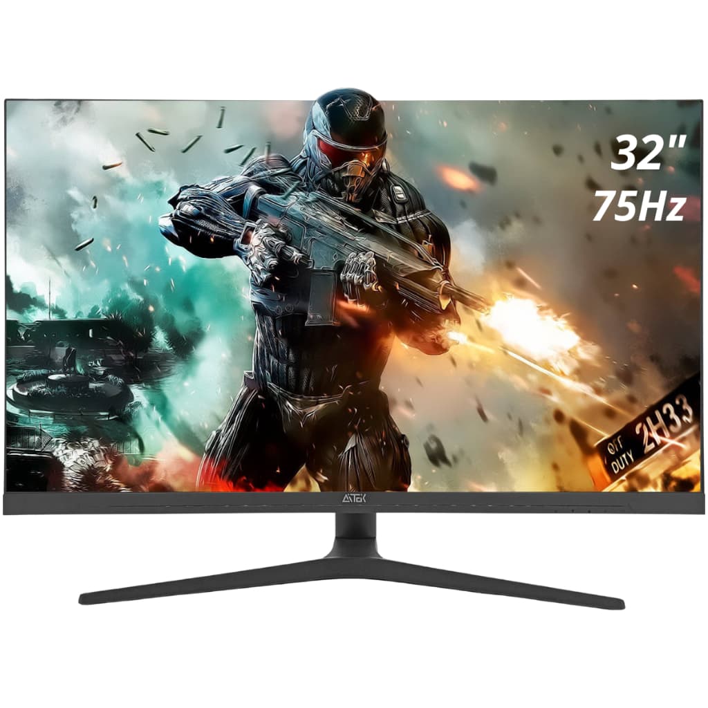 Monitor Gamer 32 Polegadas 4K UHD IPS RGB 1ms 75Hz HDMI DP Ajustável