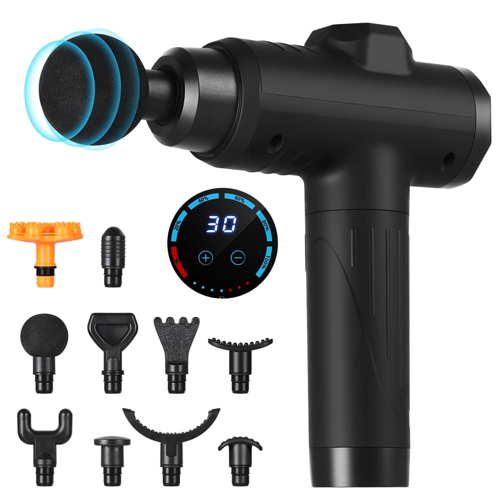 Massageador Fascial Portátil, Massageador Elétrico Profissional Para Relaxamento Muscular, Com 30 Níveis De Intensidade