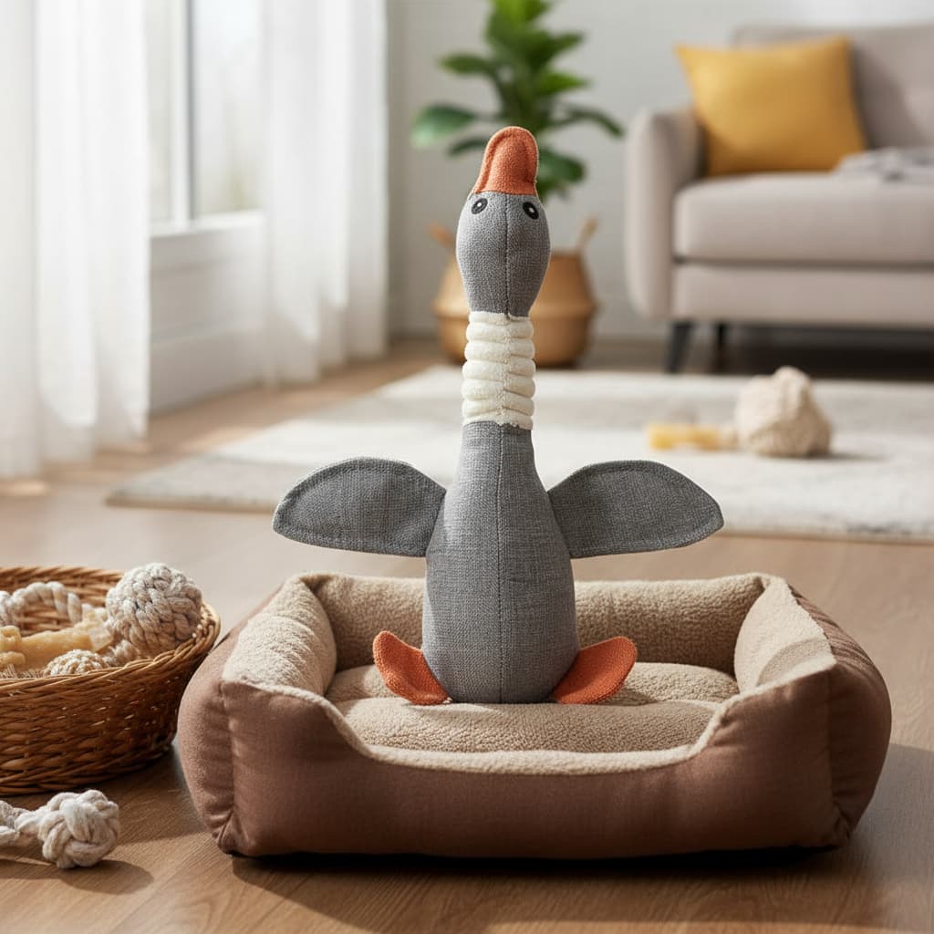 Brinquedo Pato Pelucia P/ Cachorro 31cm Buppy