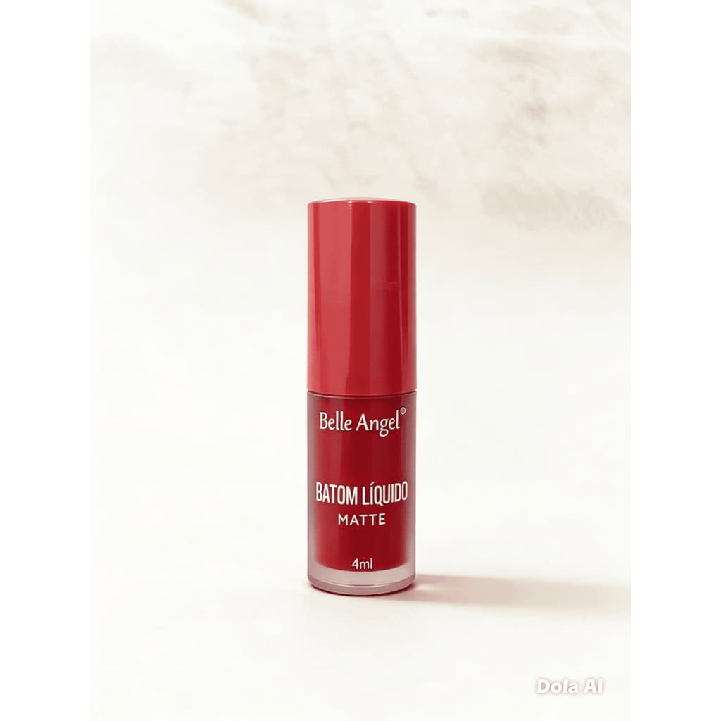 batom líquido belle angel, batom matte vermelho, batom que não transfere, batom longa duração