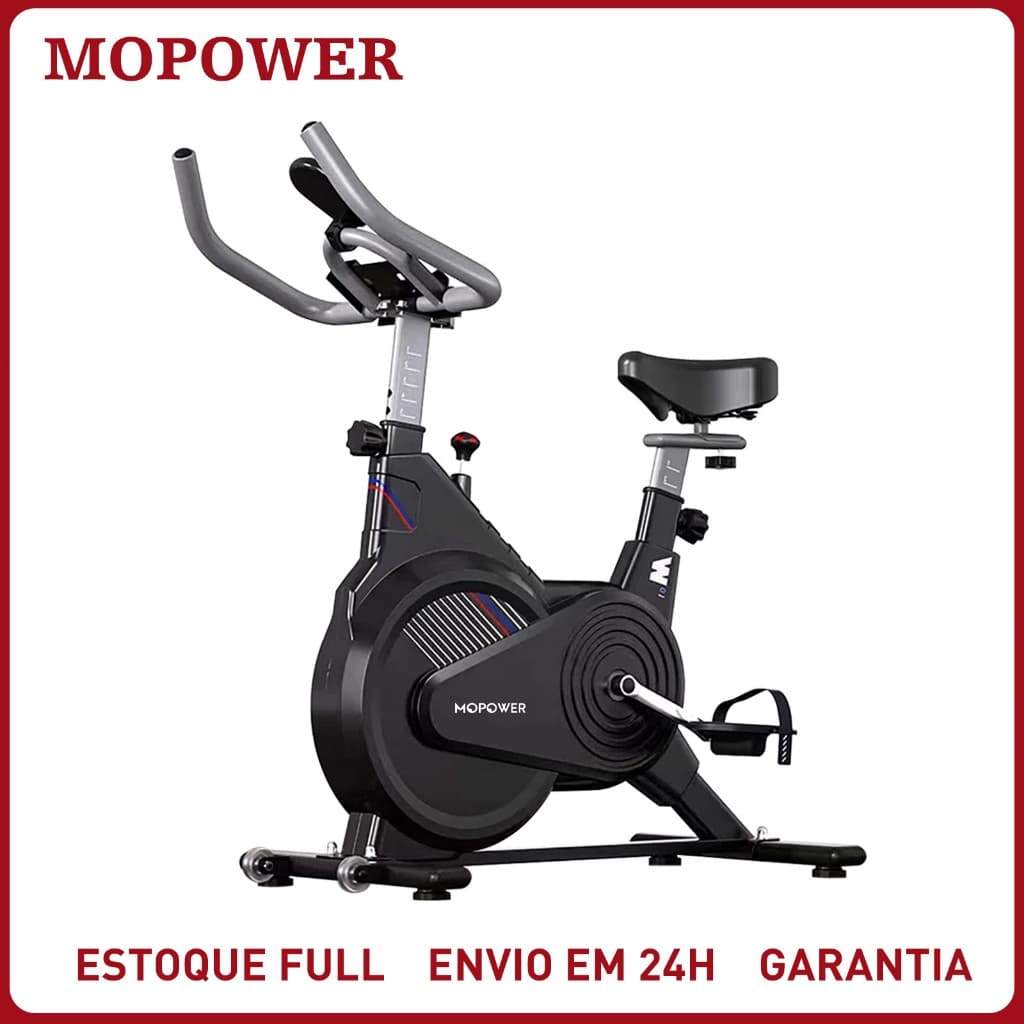Bike Spinning Ergométrica Compacta Silenciosa com Regulagem de Resistência Academia Casa até 150kg