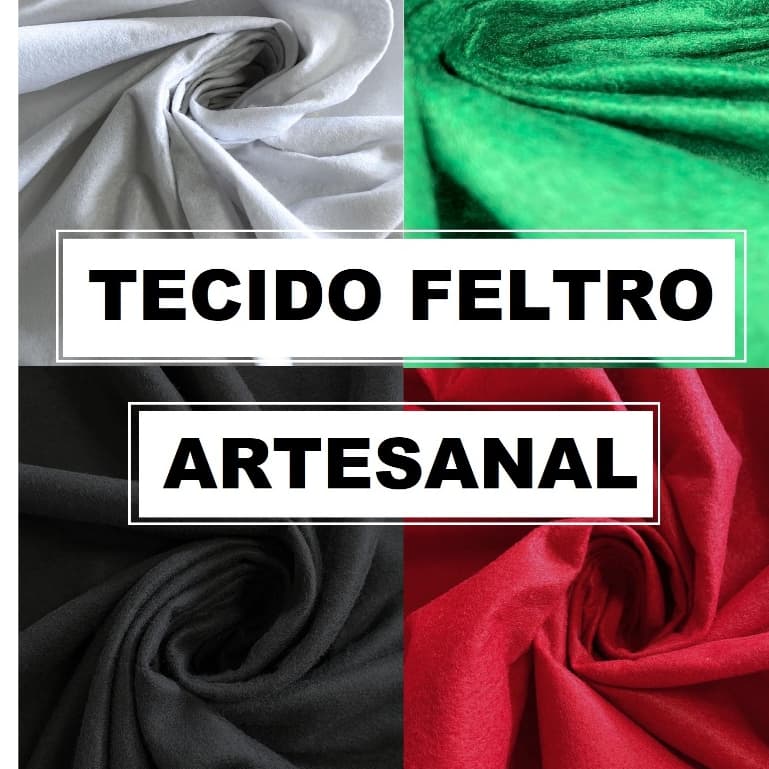 4 Metros Tecido Feltro Liso Artesanato Largura 1,40mt Artesanato / Patchwork