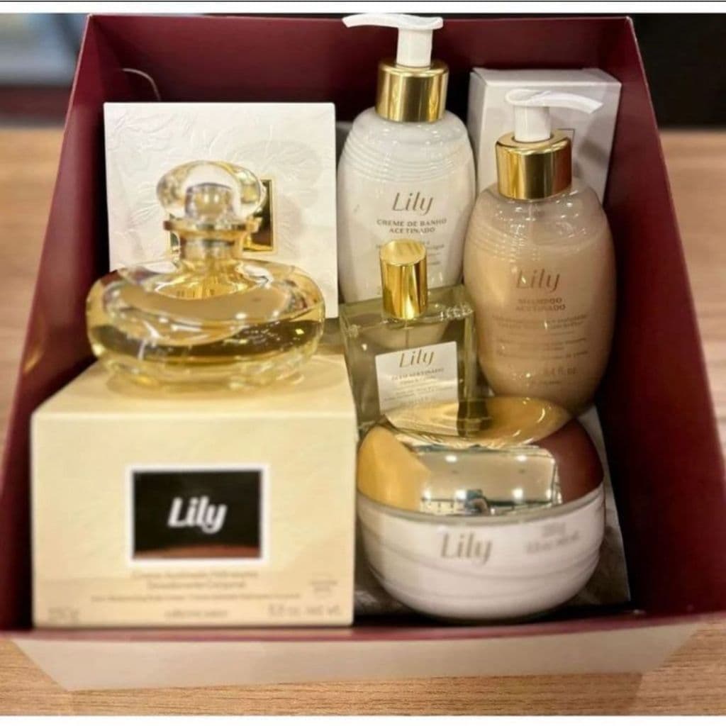 KIT lili 350ml creme e perfume acetinado corpo e mãos hidratante lily lulli cuide se