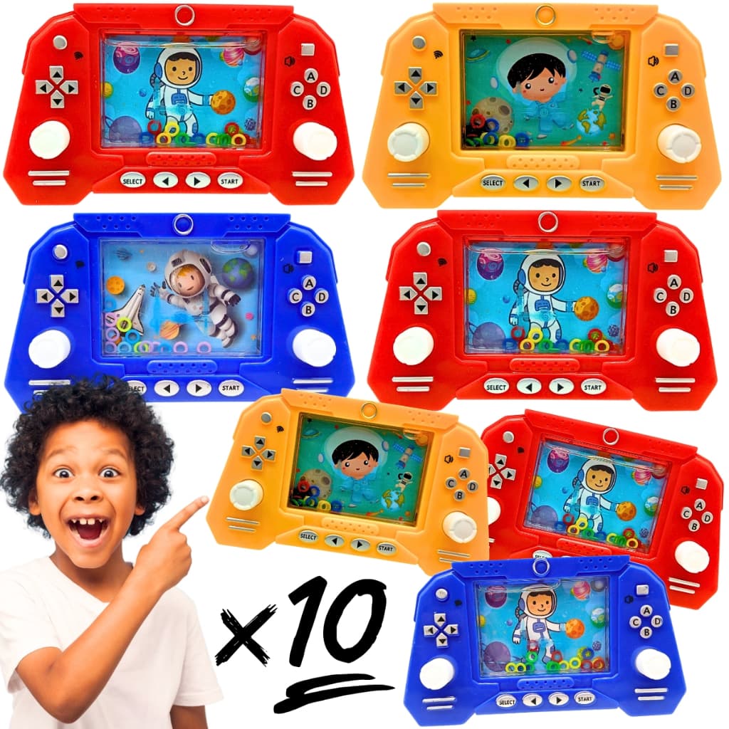 10 Jogos Joguinho Brinquedo Argola Aquaplay Controle Vídeo Game Grande Prenda Lembrancinha Atacado