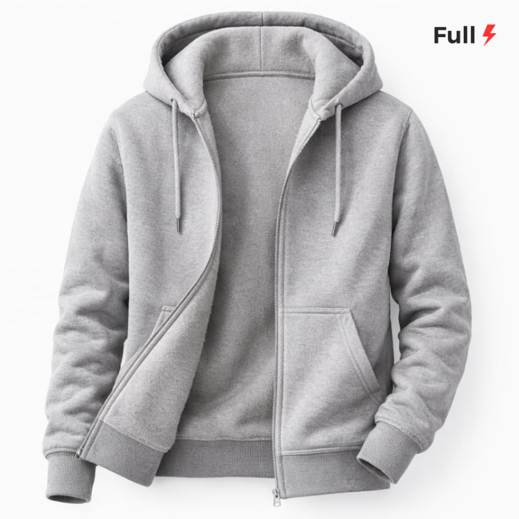 Moleton Ziper Estilosa Aberto Jaqueta Blusa De Frio Feminino Masculino Canguru Capuz Bolso Inverno