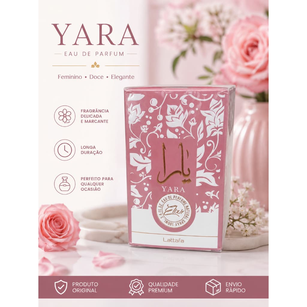 ✨ Yara Elixir – Perfume Árabe Feminino Importado 100ml ✨Original
