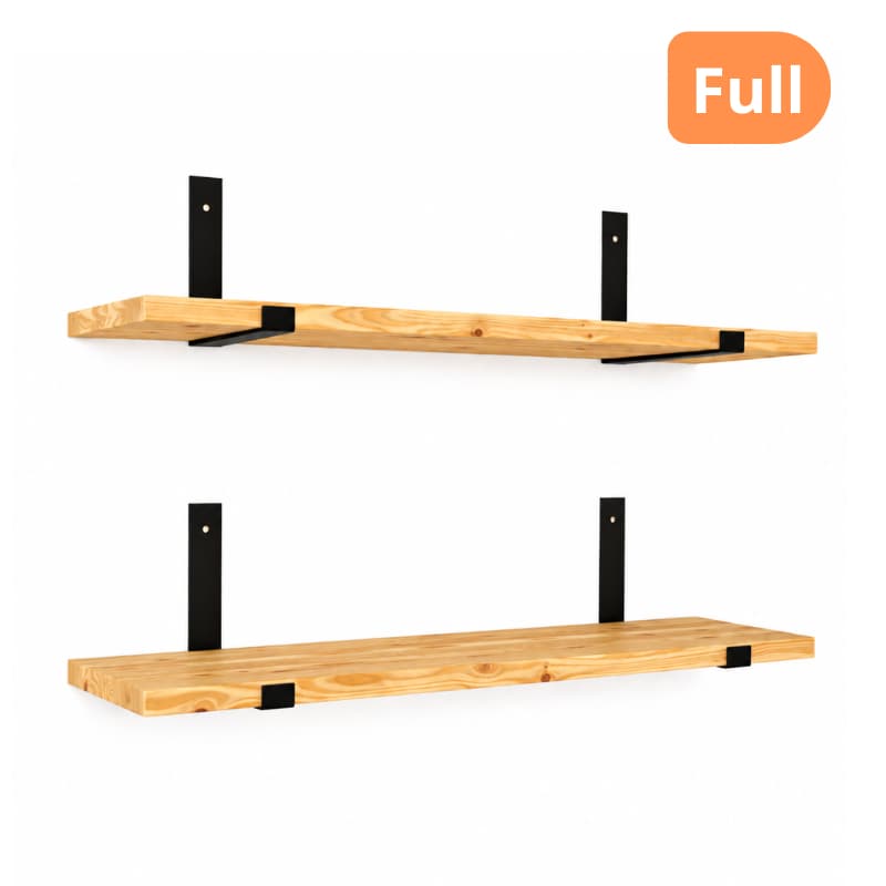 kit 2 Prateleira 40cm + Kit Suporte de Parede Para Decoração Banheiro Quarto Sala - Envio Full