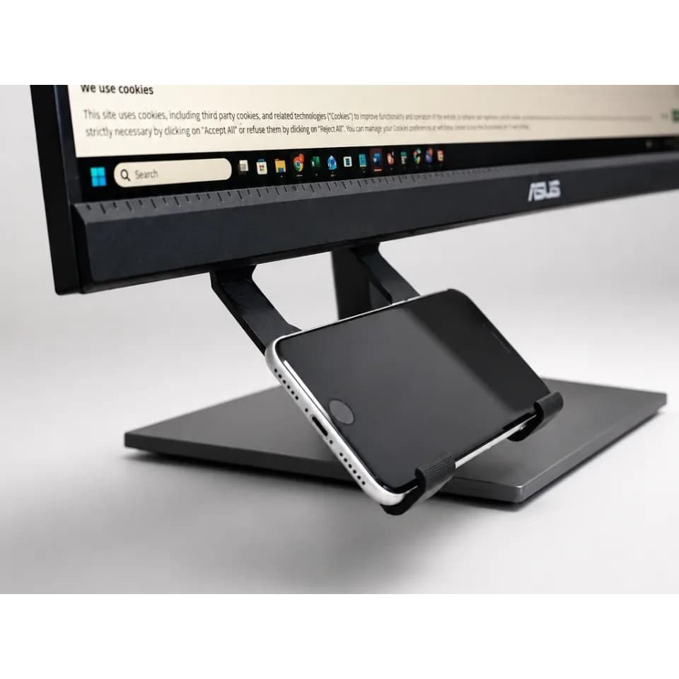 Suporte de Celular para Monitor | Organizador de Mesa Minimalista Desk Setup Gamer e Home Office