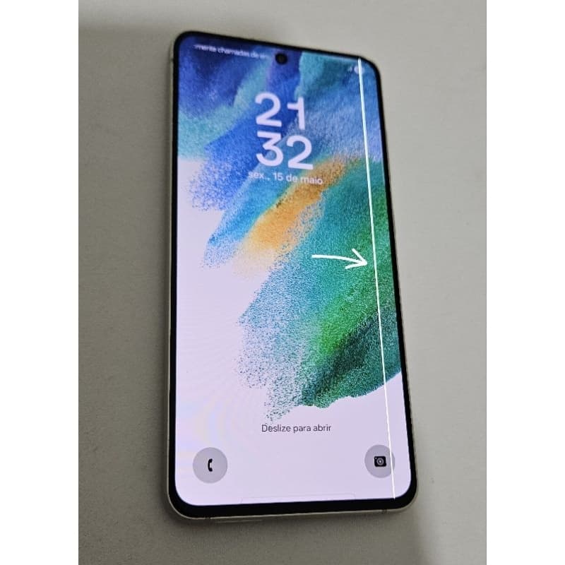 Samsung Galaxy S21 FE 5G 128GB SM-G990B Usado (COM LINHA VERTICAL)