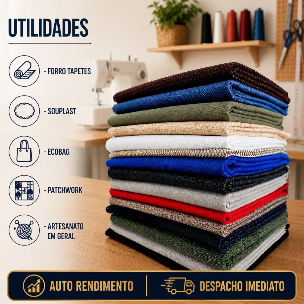 5 kg de Retalhos de Tecidos Forro Base para Tapetes, Tecidos de Estofados patchwork *ENVIO EMEDIATO