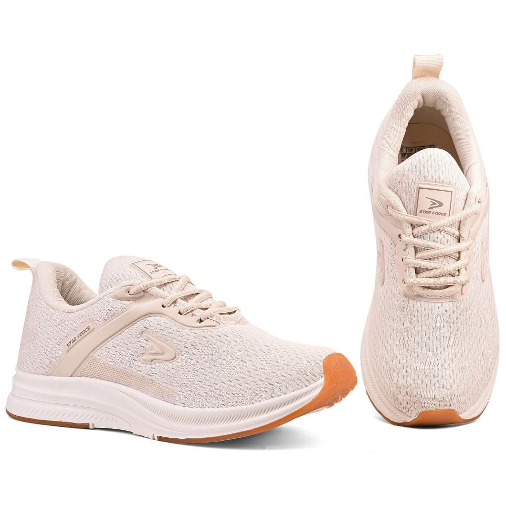 Tênis Feminino Estiloso Casual Esportivo fitnes Star Force Design Moderno Leve Flexível e resistente