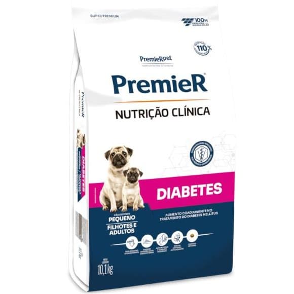 Ração Premier Nutrição Clínica Diabetes Cães Adultos e Filhotes de Porte Pequeno 10,1kg FLEX
