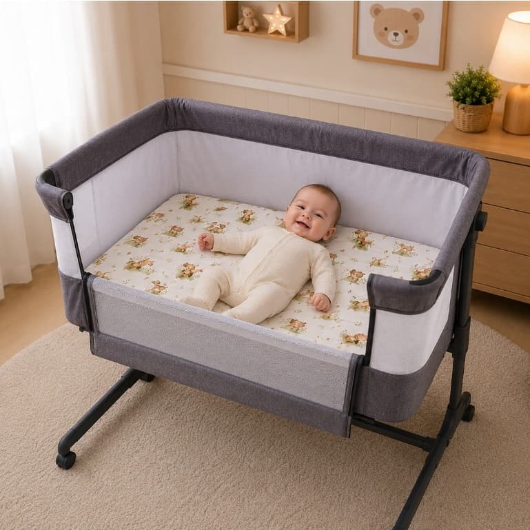 Colchonete Para Berço Co Bed Macio Antialérgico Removível Bebê Medida 85x50x5