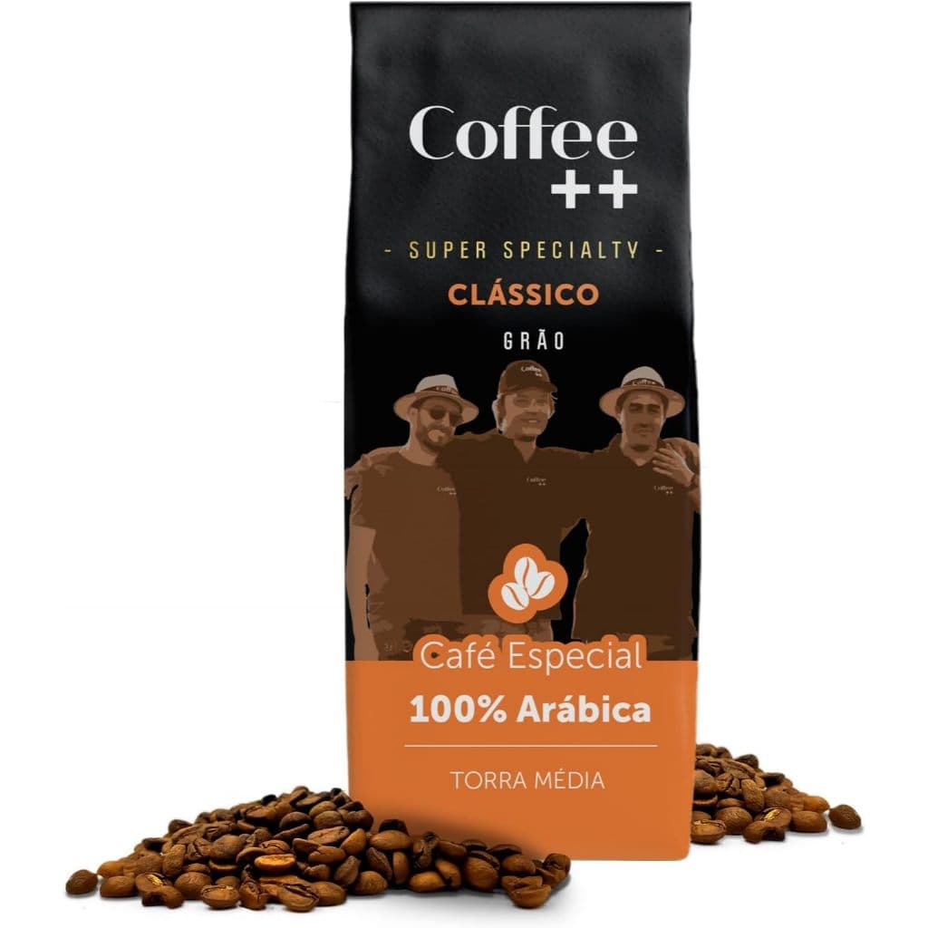 Coffee ++ Café Clássico Gourmet em Grãos Torrado 100% Arábica