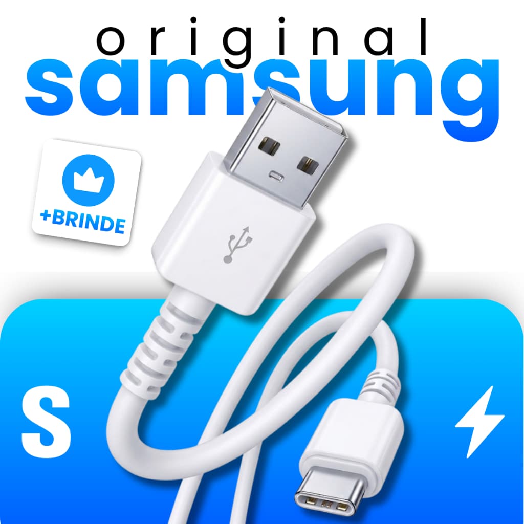 Cabo Samsung Original Turbo Tipo C Com Alta Compatibilidade + B R IN D E