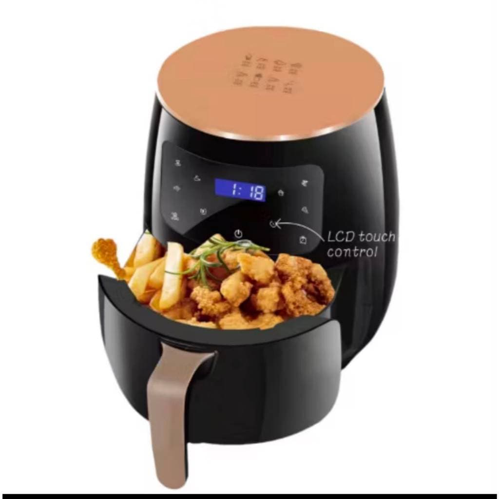 Fritadeira Sem Óleo Air Fryer 220V 6L 2400W com Tela LCD e Controle Touch Saudável e Pratica