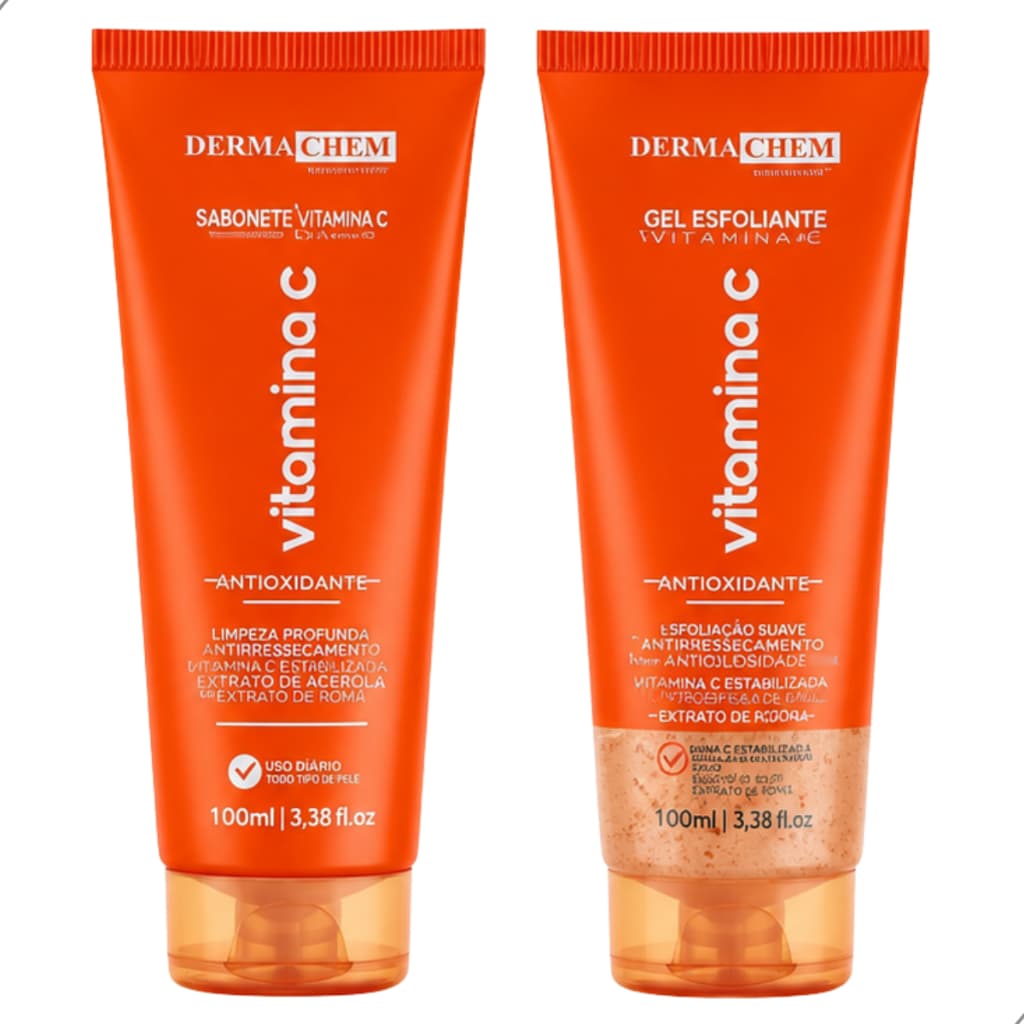 Kit Sabonete e Esfoliante Vitamina C Anti-Idade Dermachem