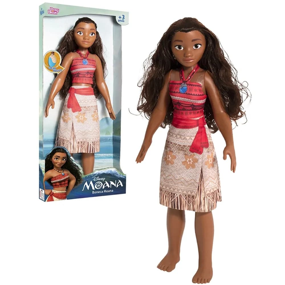Boneca Moana Princesa Disney 55 cm Articulada Novabrink
