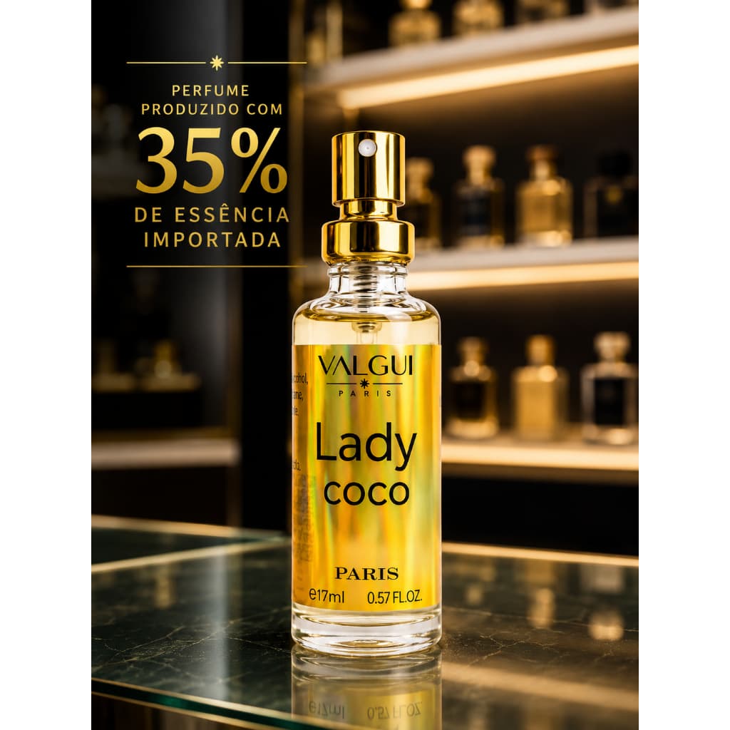 Perfume Feminino e Masculino 17ml | 35% Essência Importada | Alta Fixação e Longa Duração