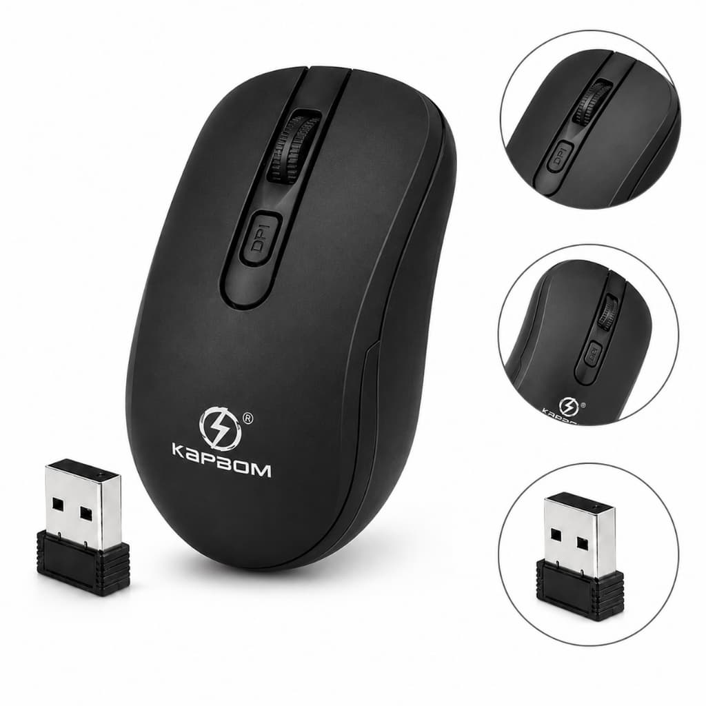Mouse sem fio Bluetooth Ergonômico Original Kapbom