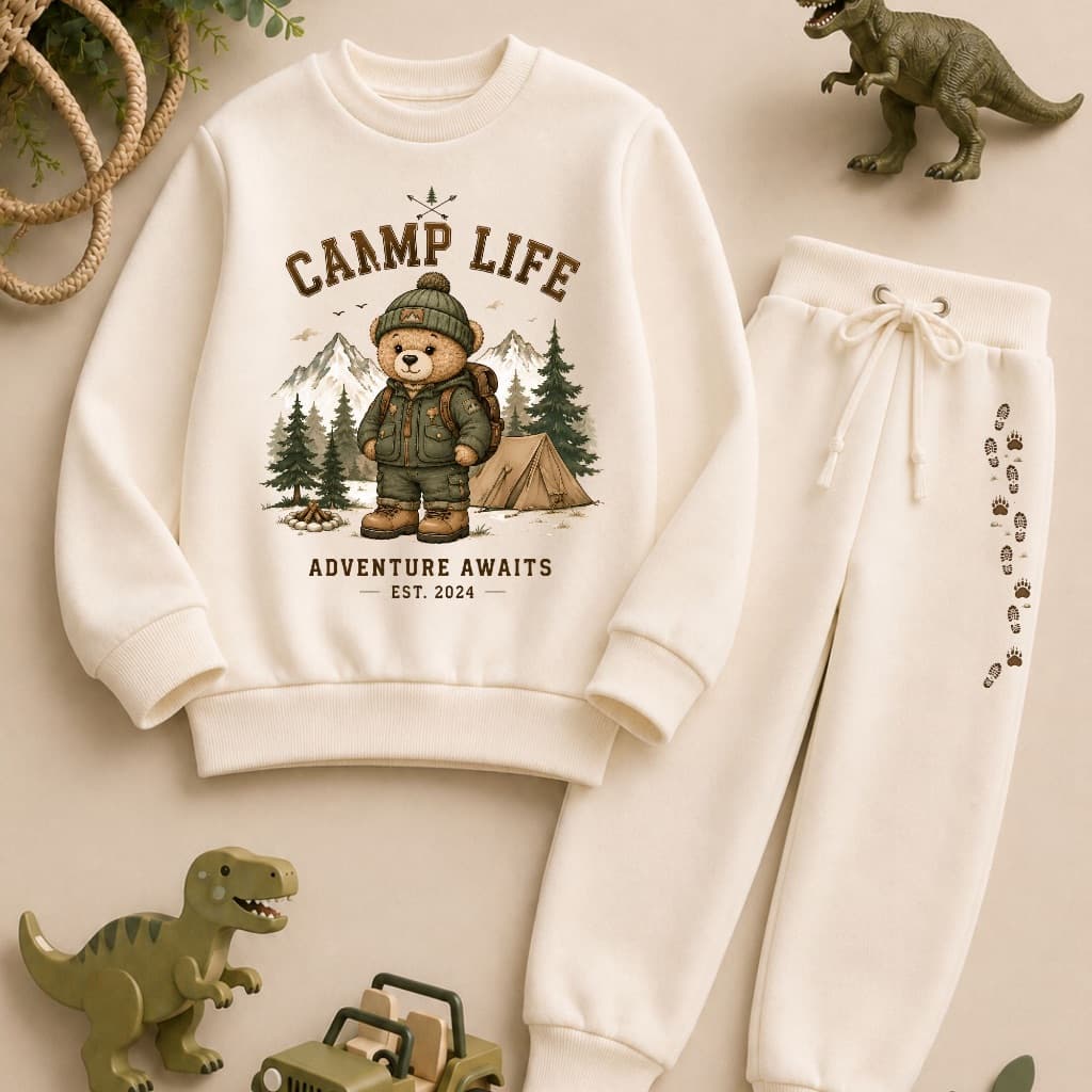 Conjunto Moletom Infantil Masculino Gola Careca Calça Moletom Flanelado Inverno Quentinho Tamanhos peluciado