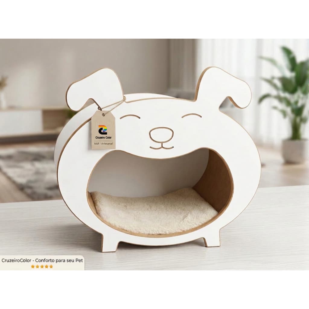 Casinha Pet em MDF para Cães de Pequeno Porte