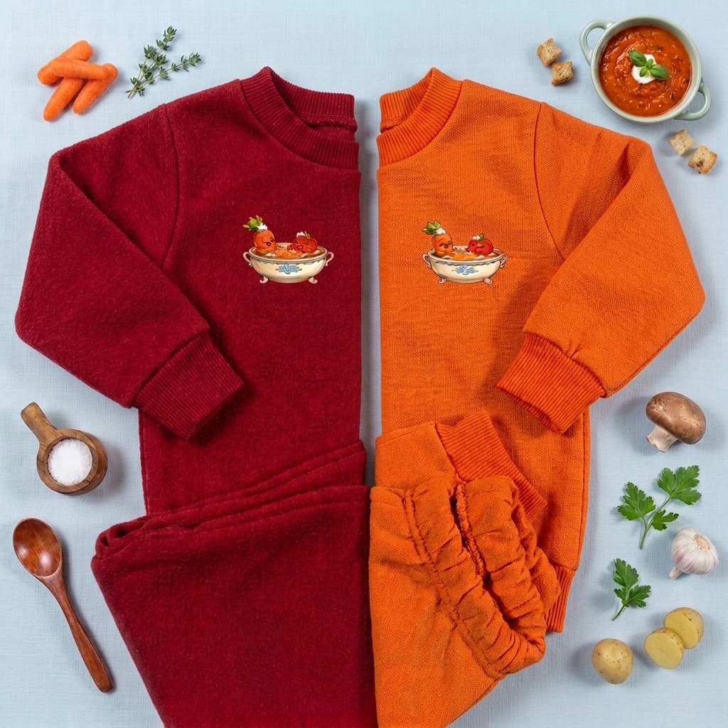 Conjunto Infantil Moletom. 2 peças Blusa + Calça de moletom infantil com estampa Sopinha