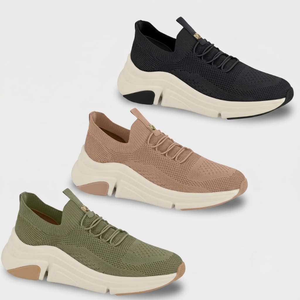Tênis Feminino Modare Knit Casual Esportivo UltraConforto Leve Confortável Moderno
