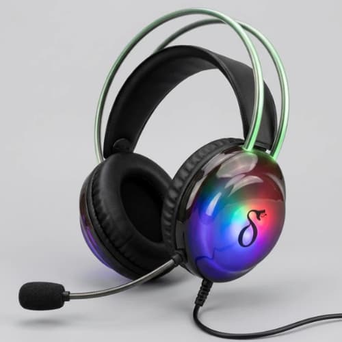 Headset Gamer RGB com Microfone Driver  Estéreo USB  para PC Xbox PlayStation Notebook e Celular