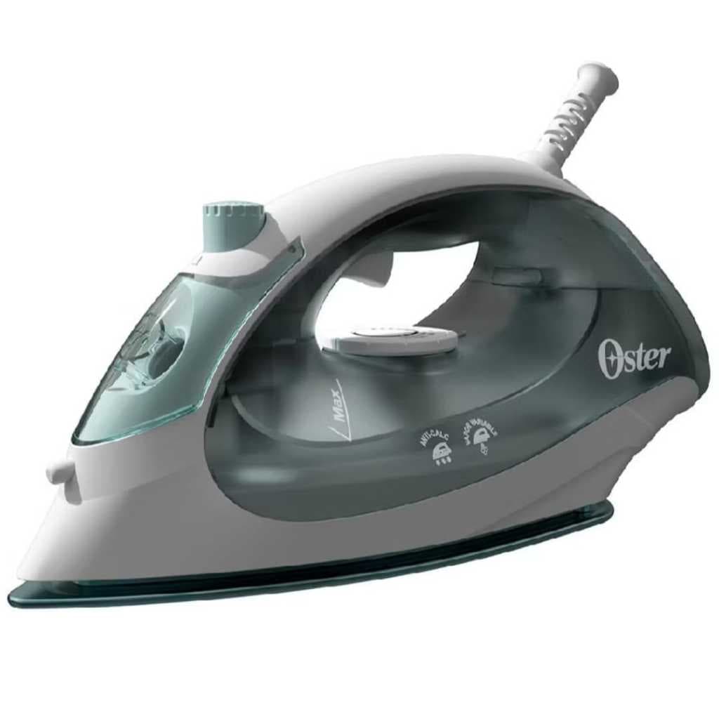 Ferro de passar roupa a vapor Oster Eficiente e Compacto Base Antiaderente Verde