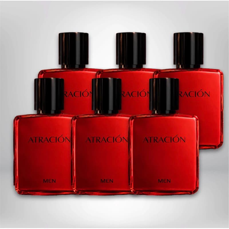 KIT 6 ATRACION PERFUMES MASCULINO IMPORTADO 100ML