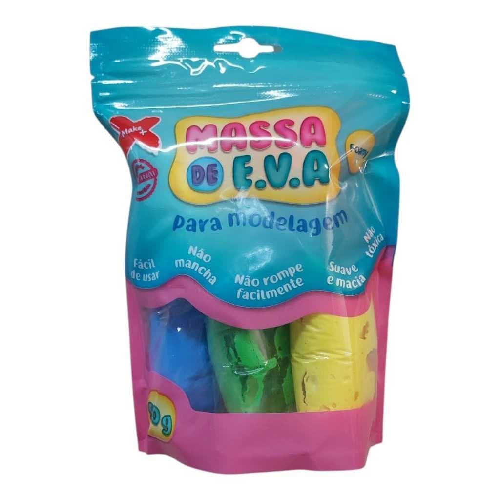 Massa de EVA 5 Cores Make+/massinha slime biscuit EVA/ massinha de modelar.