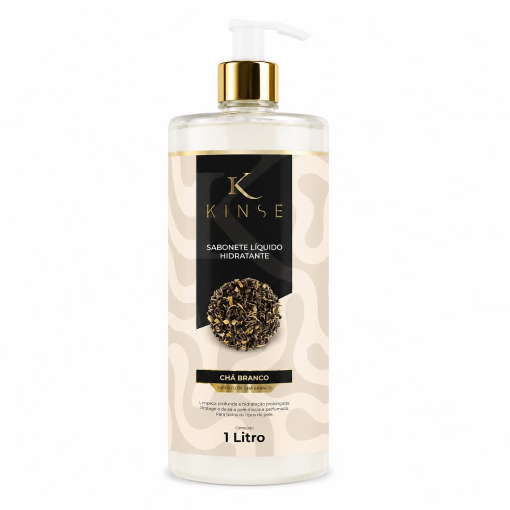 Sabonete Liquido Chá branco Kinse Hidratante 1Litro