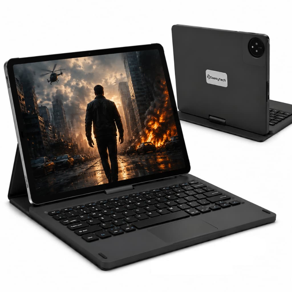 Tablet Android 256gb Memória 11' Polegadas Capa Giratória 12gb RAM Wi-fi 5G Modelo E19 + Teclado e Mochila
