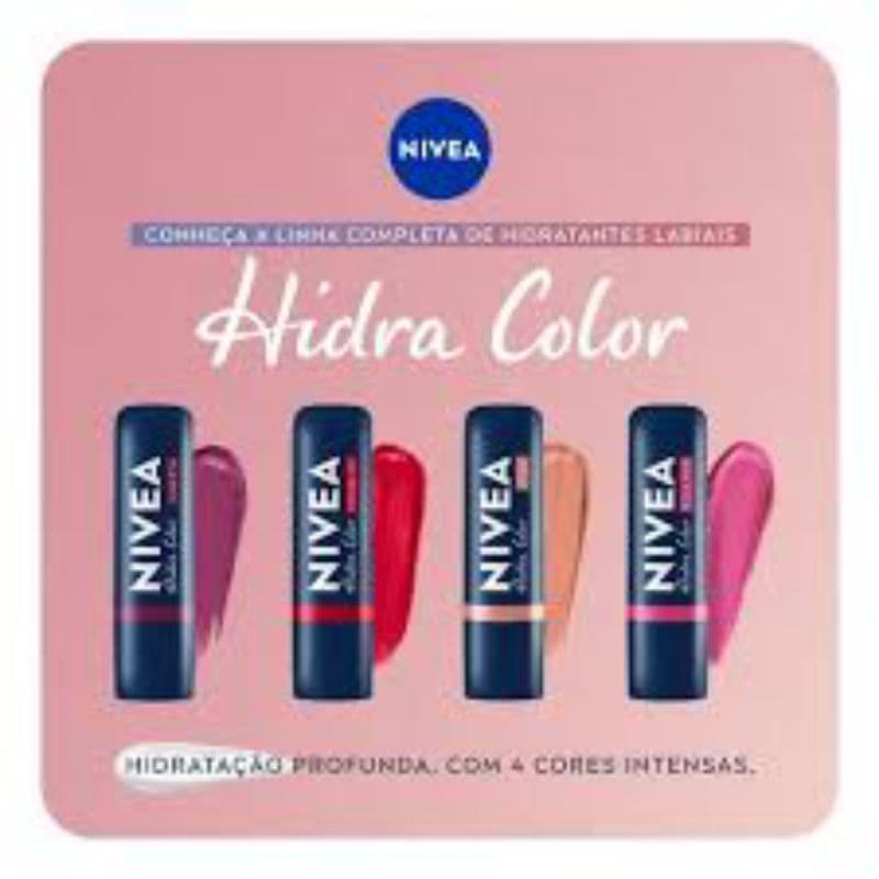 Hidratante Labial Nivea Shine Morango rose coral Hidratação Prolongada validade 10/2026