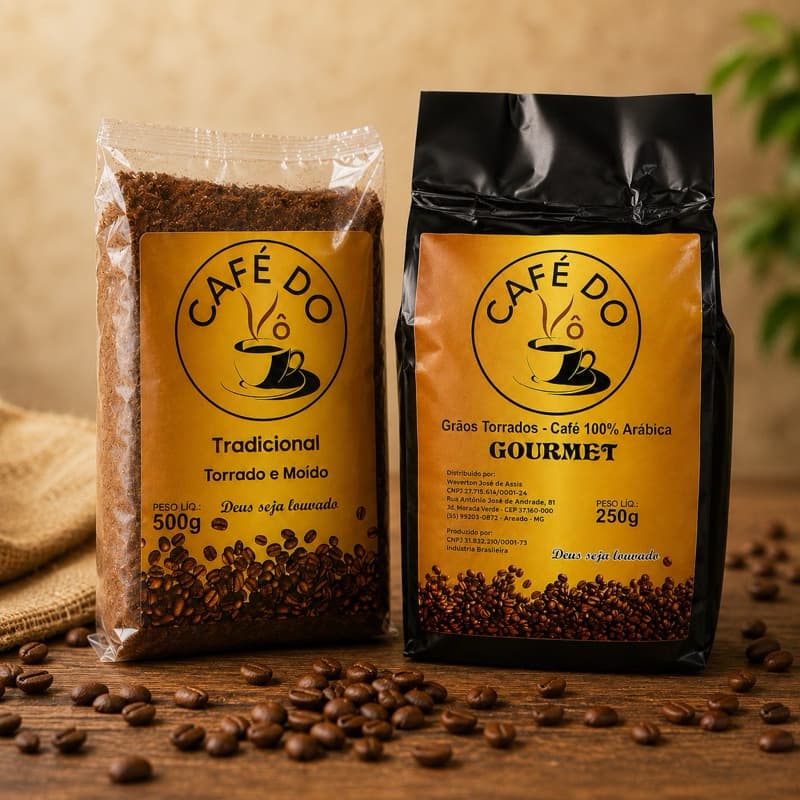 Café Grão Torra Média + Café torrado e moído 500g café Gourmet em Grãos 250g  torra media direto do Sul de Minas