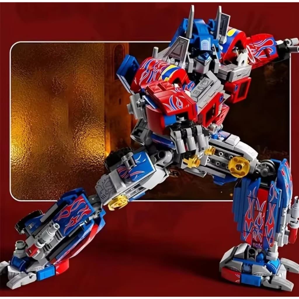 Blocos de Montar Transformers Optimus Prime 2 em 1 Kit Deformável compatível com lego Infantil  dia das crianças