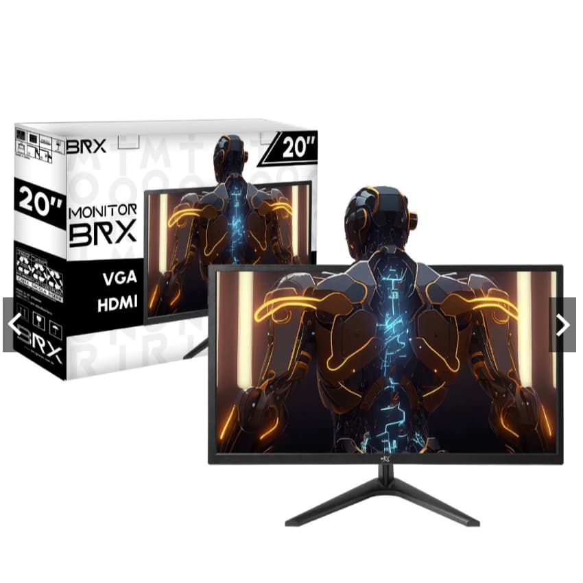 Monitor 20" LED 60hz HDMI VGA  Computador Gamer PC
