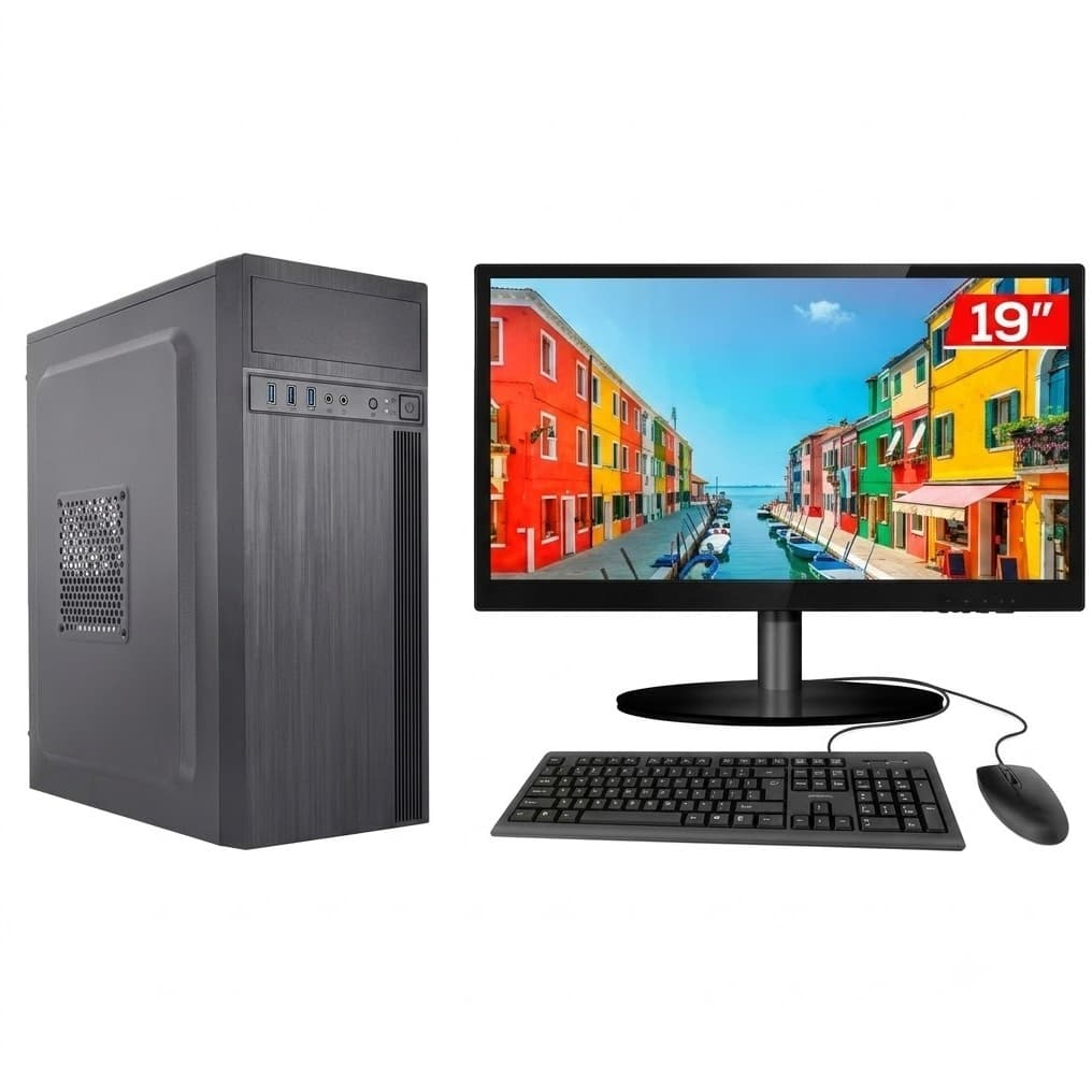 Computador Completo Intel Core I5 4gb Ssd 120gb Monitor 19 8 Gb