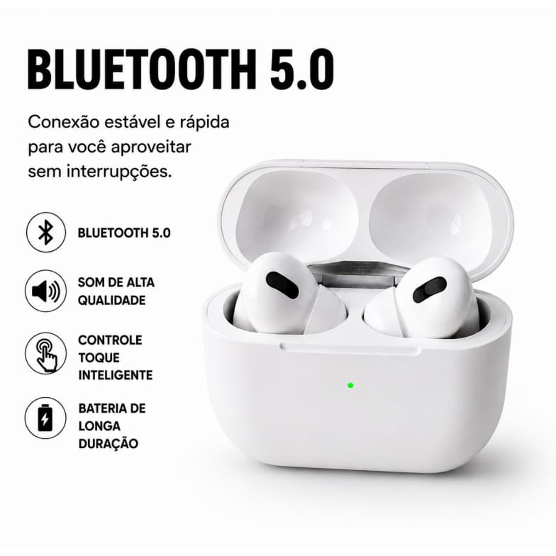 Fone de Ouvido Bluetooth TWS Inpods 13 Bluetooth 5.0