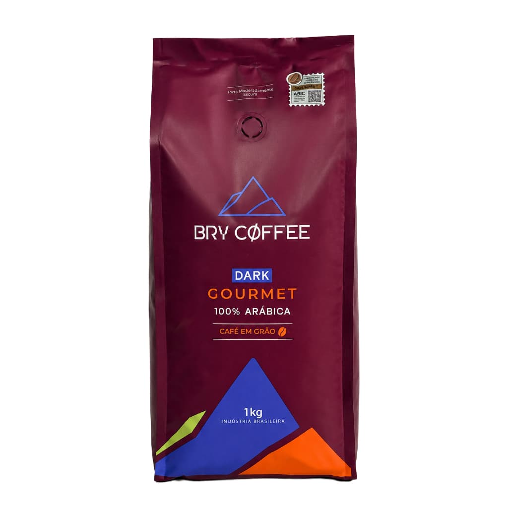 Café Em Grãos 1kg Bry Coffee Dark Intenso 100% Arabica Gourmet Café Certificado